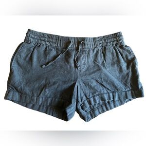 Old Navy Black Linen Shorts, Size M
